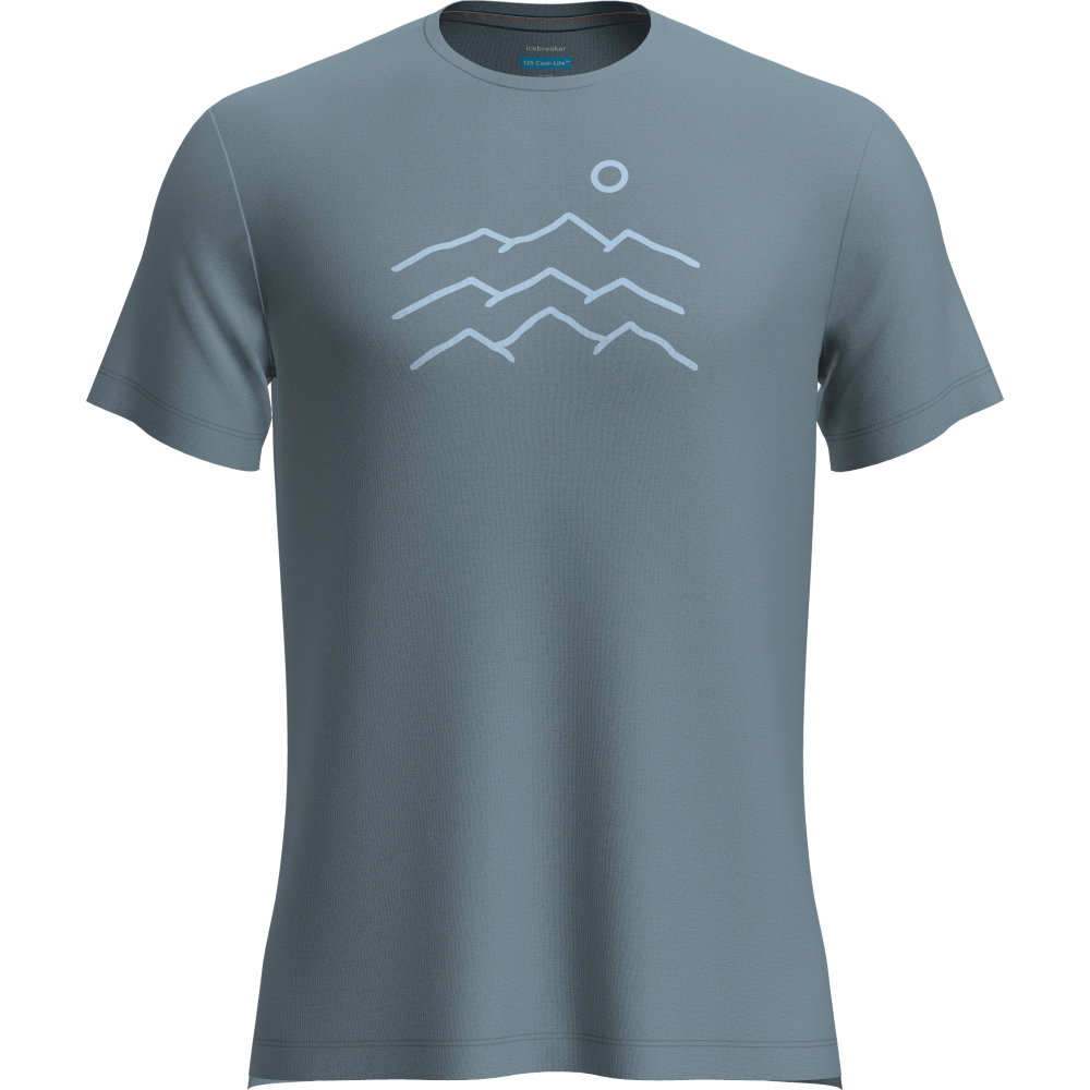 Icebreaker - Merino 125 Sphere Across The Peaks T-Shirt Herren flint blue
