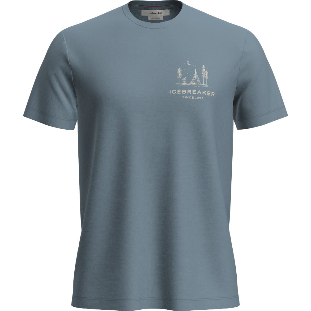 Icebreaker - Merino 150 Tech Lite Peaceful Pass T-Shirt Herren flint blue