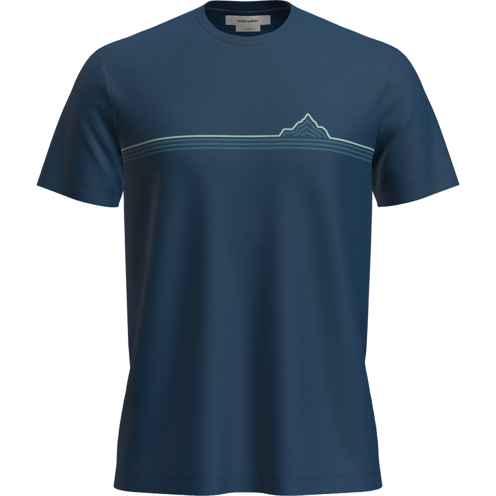 Icebreaker - Merino 150 Tech Lite Range Stripes T-Shirt Herren atlantis