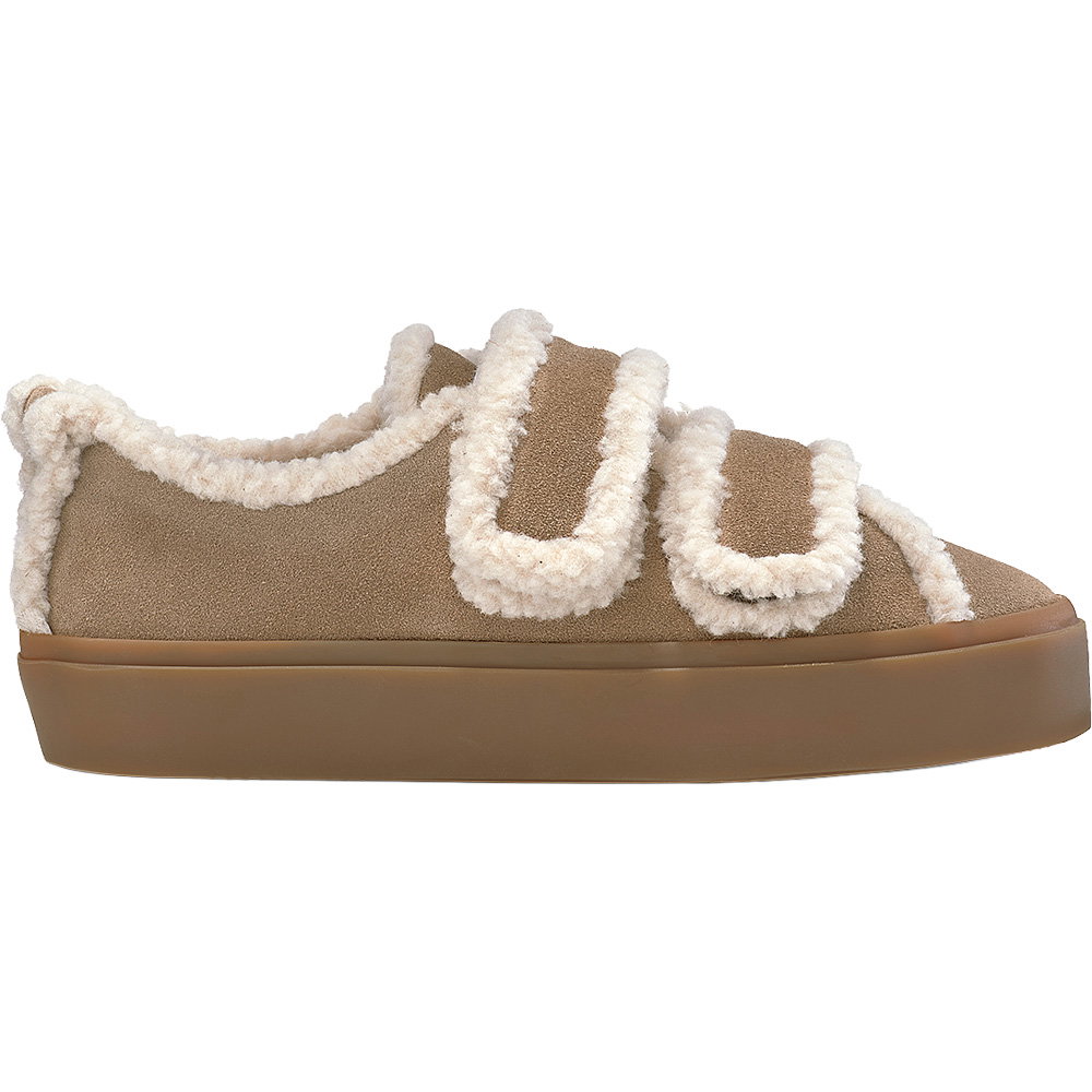 INUIKII - Shearling Low Velcro Winterschuhe Damen light beige