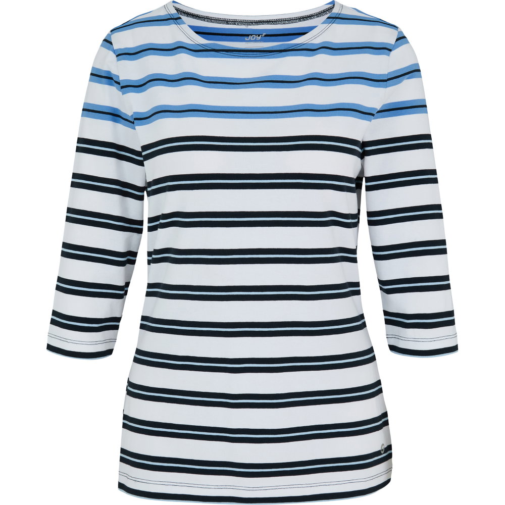 Joy - Janette 3/4 Arm Shirt Damen white breeze stripes