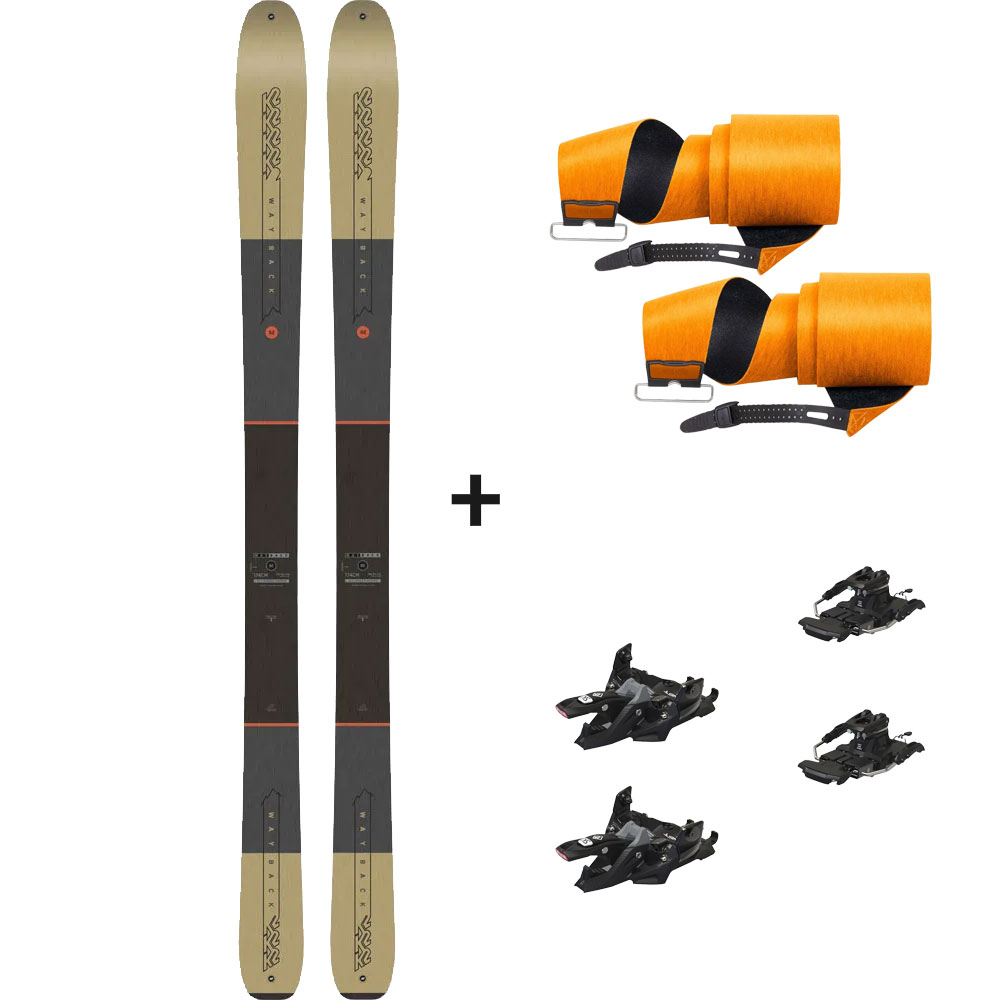 K2 - Wayback 92 25/26 Tourenski Komplettset & Marker Bindung & Fell Image