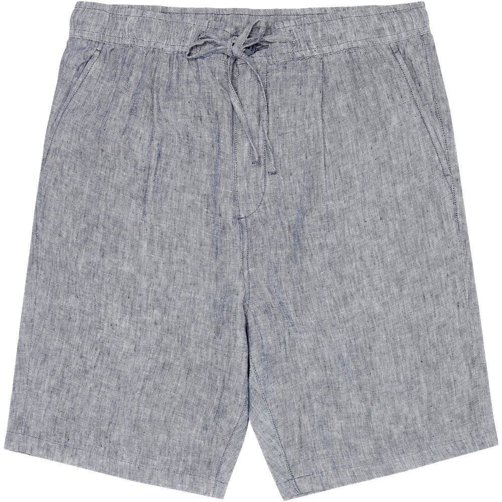 KnowledgeCotton Apparel - Fig Loose Leinen Shorts GOTS/Vegan Herren vintage indigo