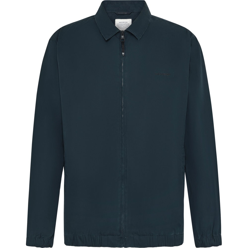 KnowledgeCotton Apparel - Organic Cotton Zip Jacke GOTS/Vegan Herren total eclipse