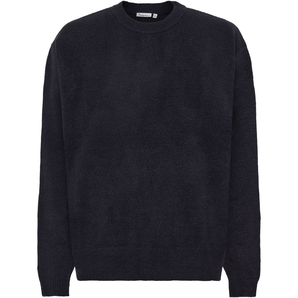 KnowledgeCotton Apparel - Soufflé Yarn Sweatshirt Herren night sky