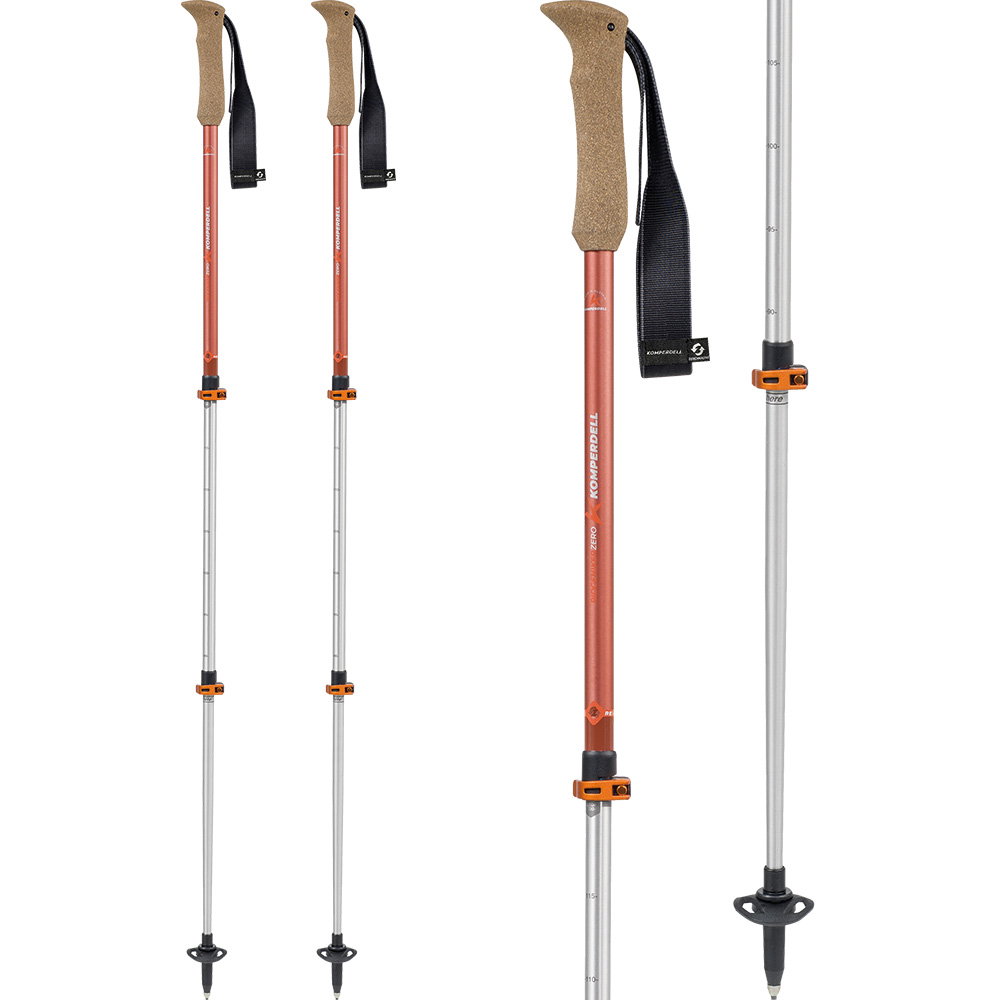 Komperdell - Ridgehiker Zero Wanderstöcke burnt orange