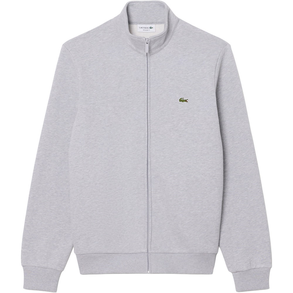 Lacoste - Zipped Sweatshirt Herren silver chine