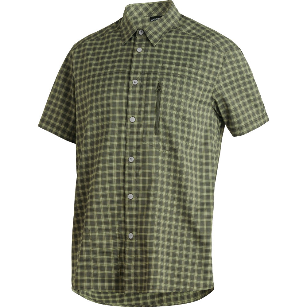 Maier Sports - Mats Kurzarmhemd Herren green check