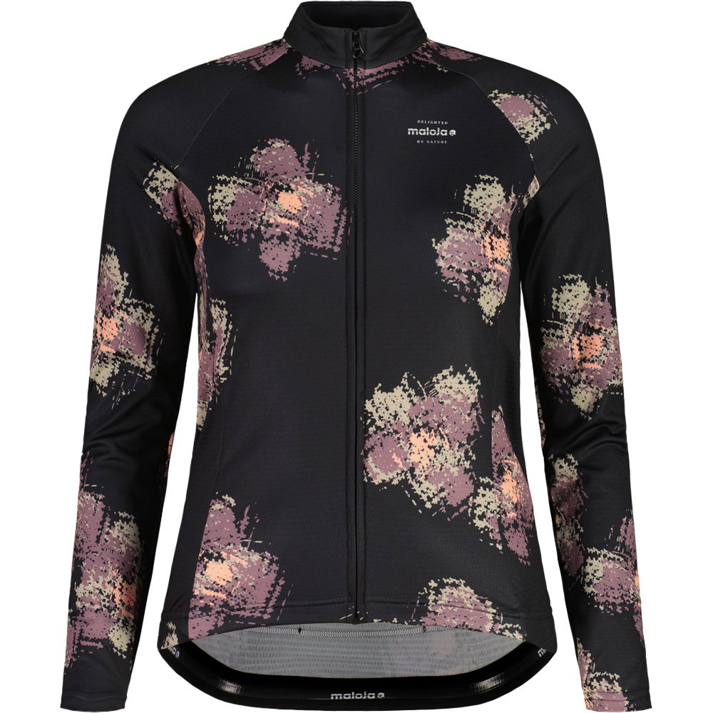Maloja - SundaM. 1/1 Langarm-Radtrikot Damen deep black joy