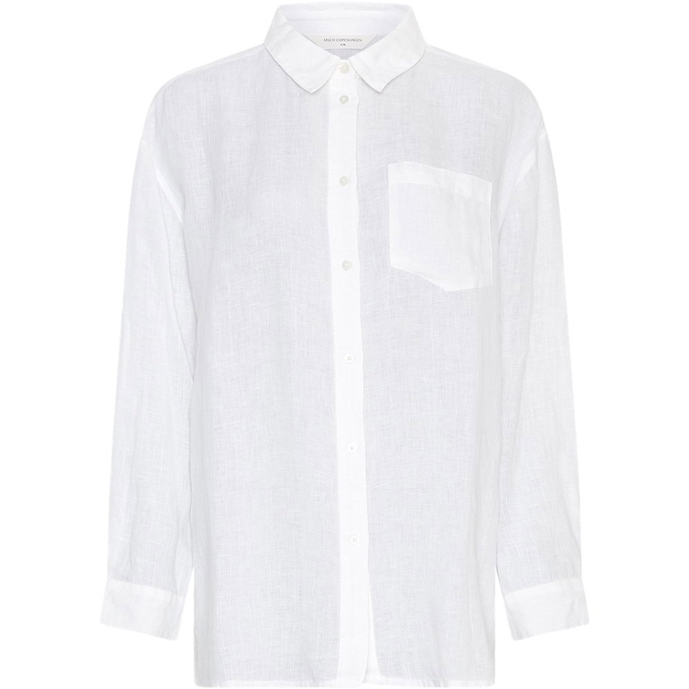 MSCH Copenhagen - Pearlina Bluse Damen bright white
