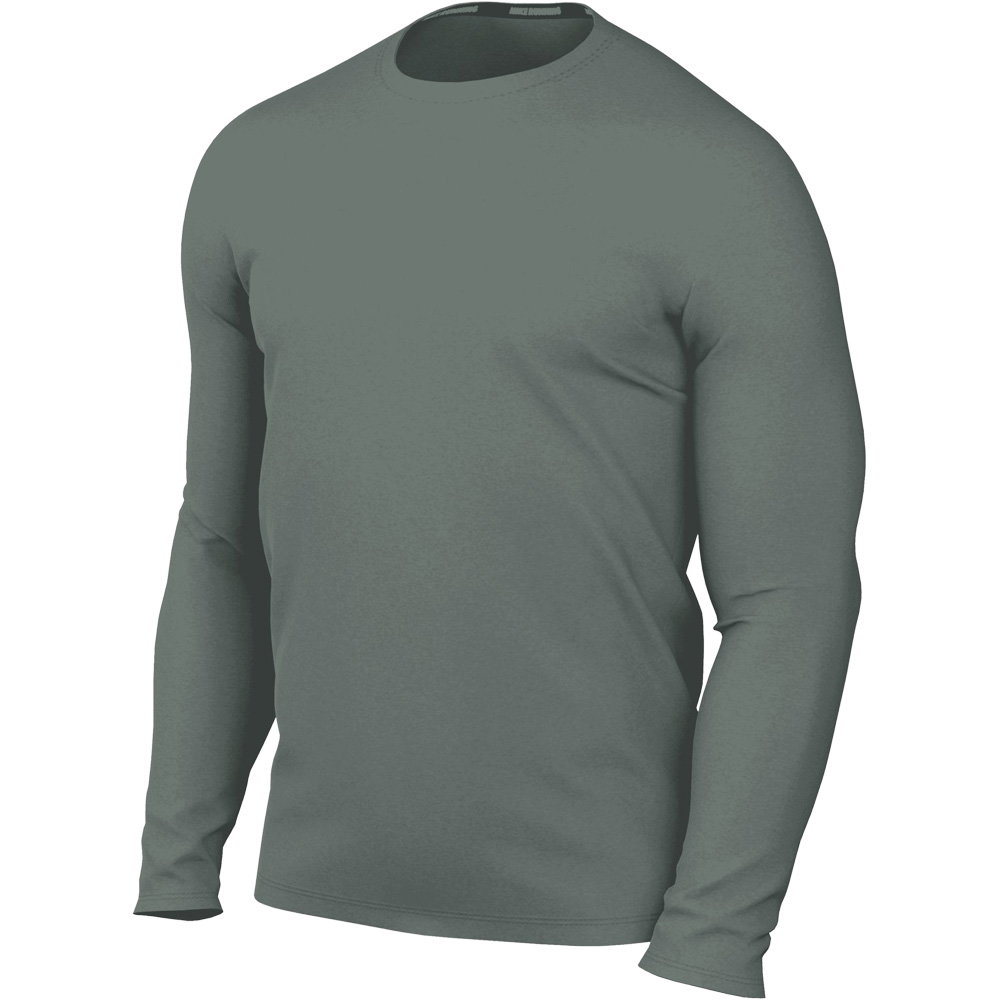 Nike - Miler Dri-FIT UV Longsleeve Herren clay green