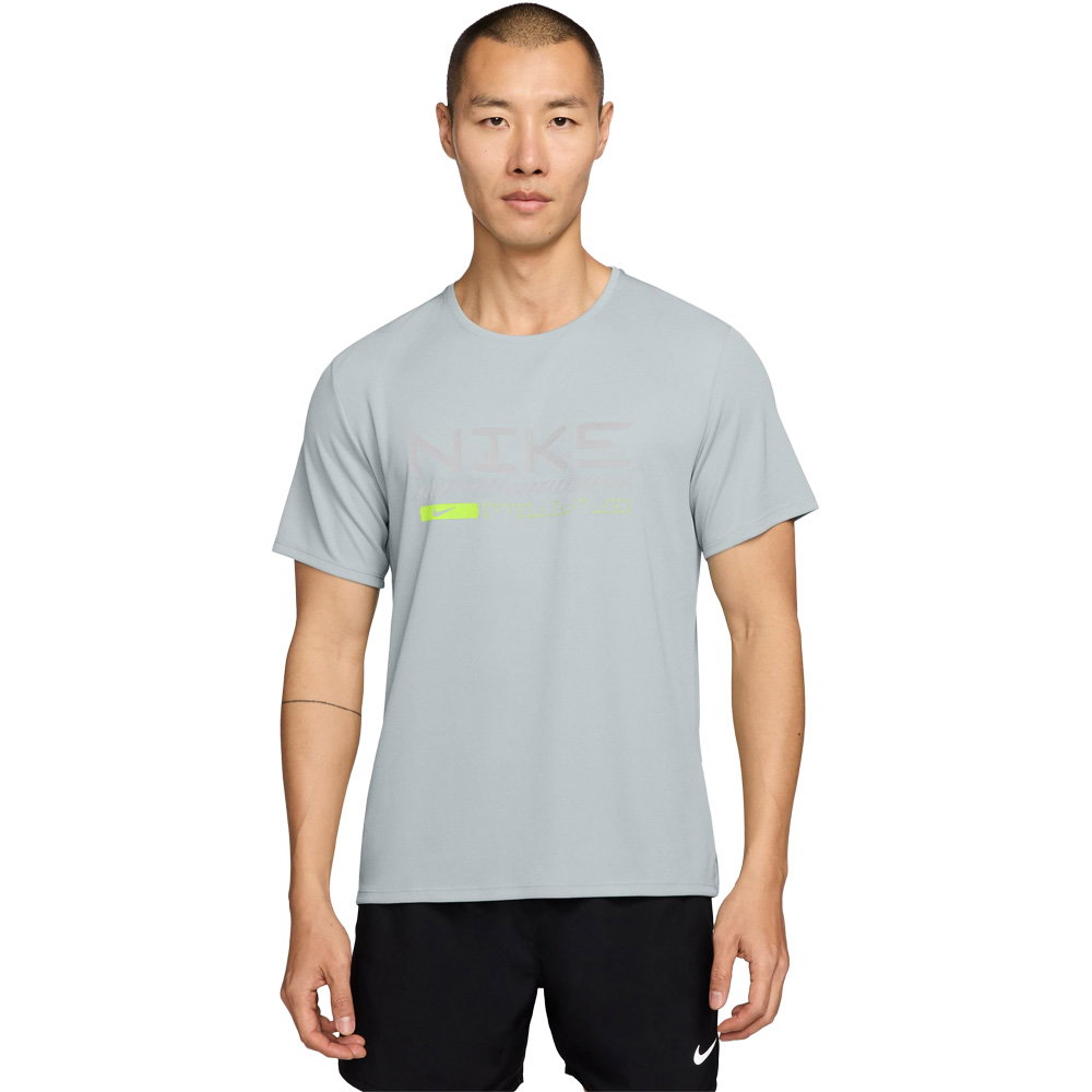 Nike - Miler Winterized Laufshirt Herren pure platinum
