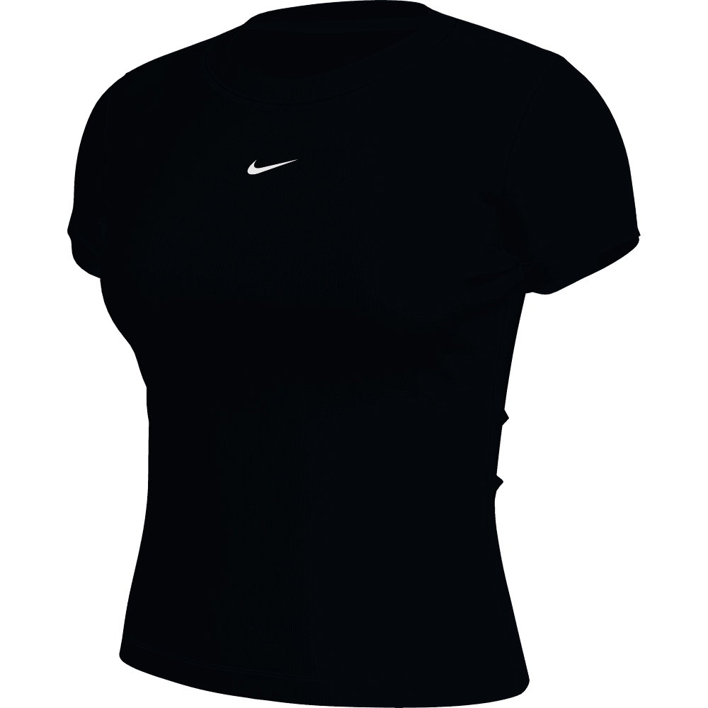 Nike - Sportswear Geripptes T-Shirt Damen schwarz