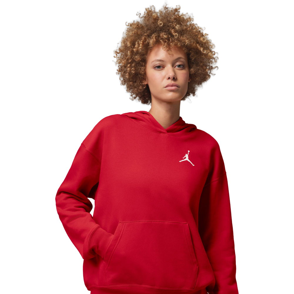 Nike - Jumpman Fleece Hoodie Damen gym red