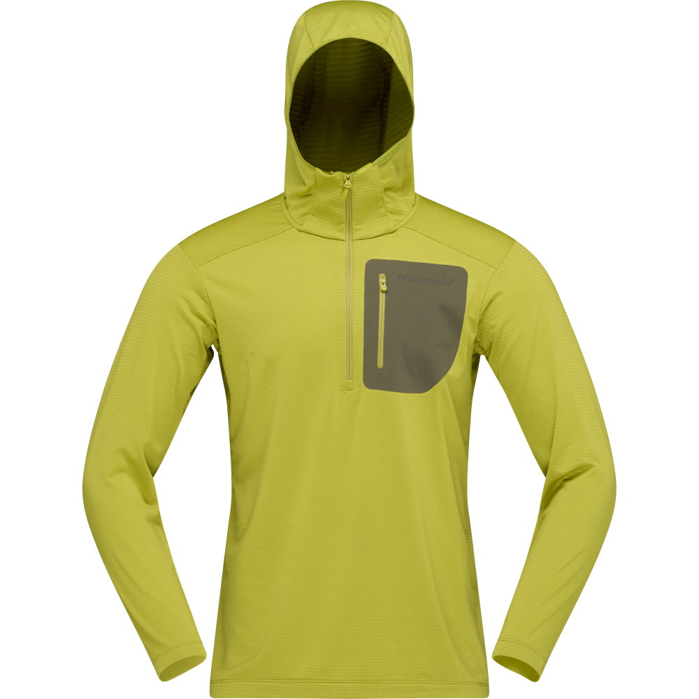 Norrona - Falketind Warm1 Fleece Hoodie Herren golden lime