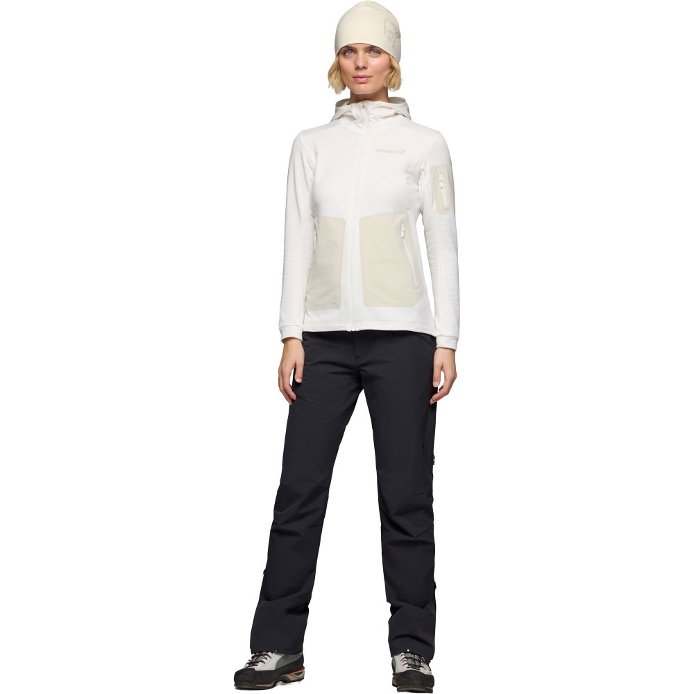 Norrona - Falketind Warm2 Stretch Hood Fleecejacke Damen snow white