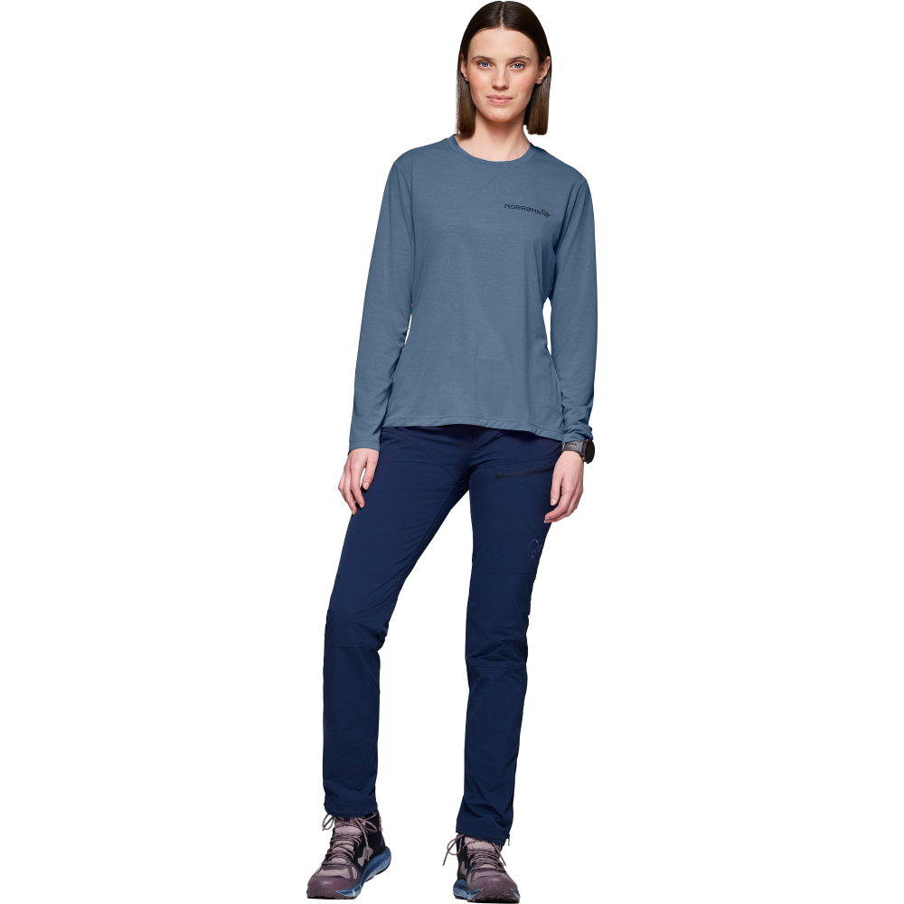 Norrona - Femund Tech Longsleeve Damen vintage indigo