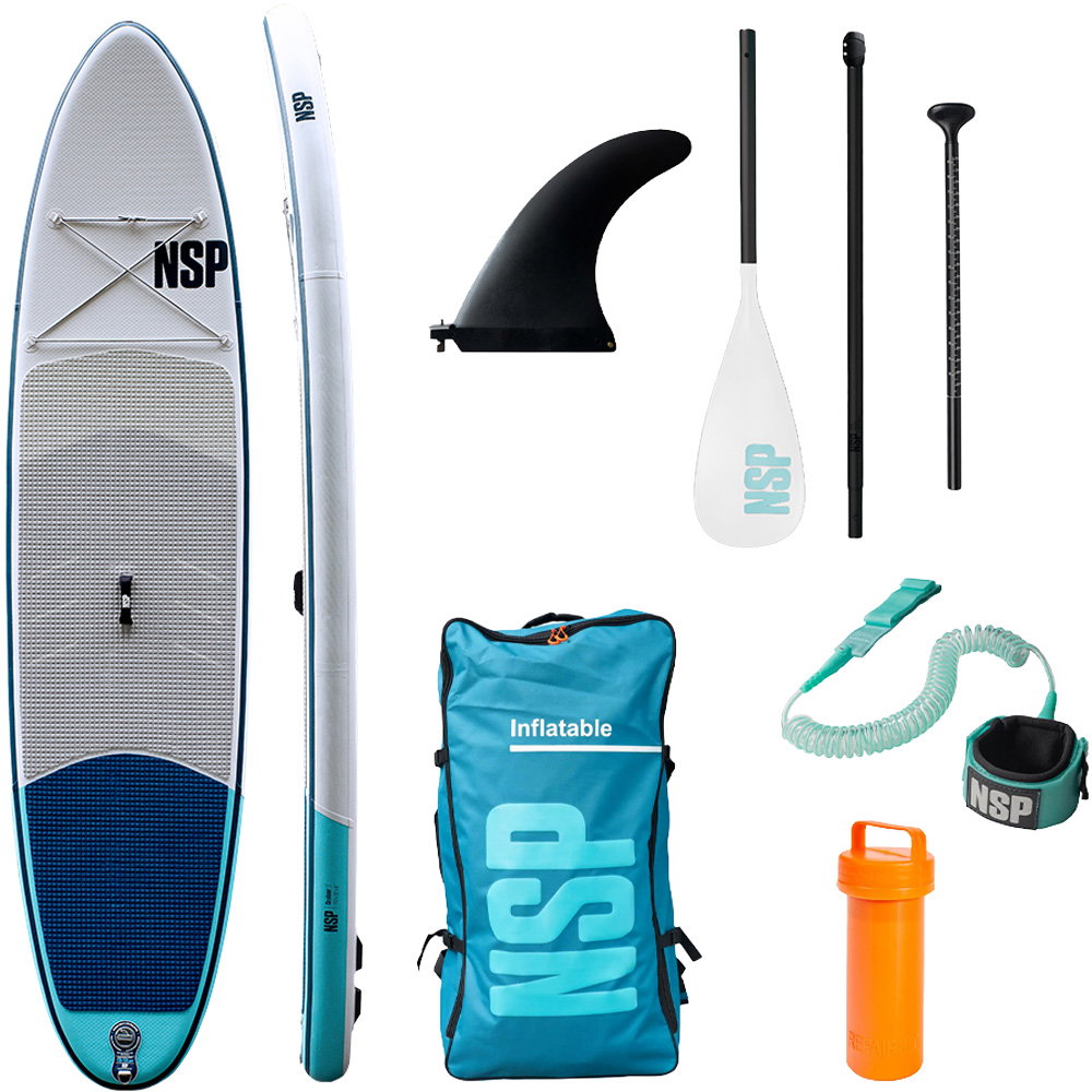 NSP - NSP Cruiser LT 11'0 x 32' SUP Board Set inkl. Fiberglas Paddel