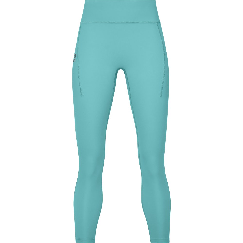 ON - Performance 7/8 Lauftights Damen aquamarine