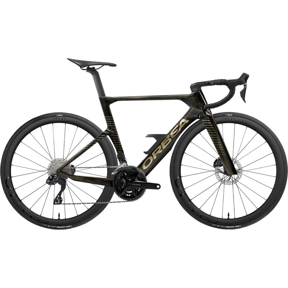 Orca Aero M30i Ltd Carbon Rennrad Magic Gold Carbon View