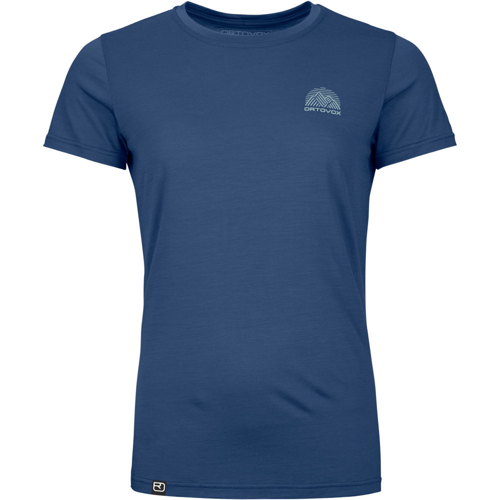 ORTOVOX - 120 Cool Tec MTN Stripe T-Shirt Damen blue nunatak