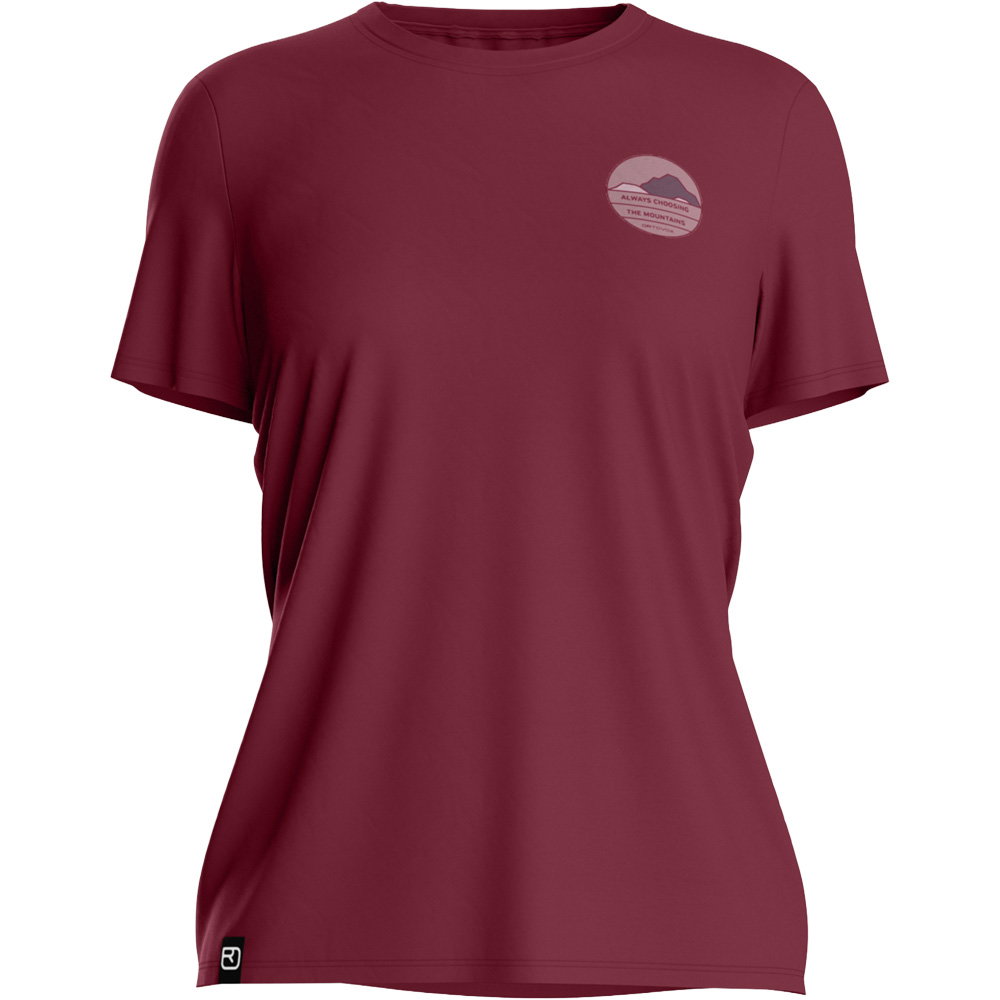 ORTOVOX - 120 Cool Tec Choose MTN T-Shirt Damen red malbec
