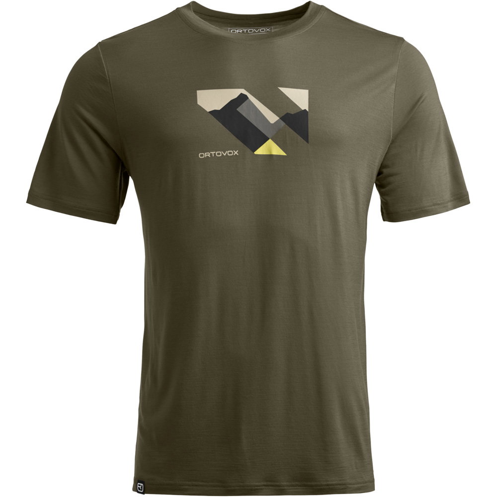 ORTOVOX - 140 Cool Landscape T-Shirt Herren dark wild herbs