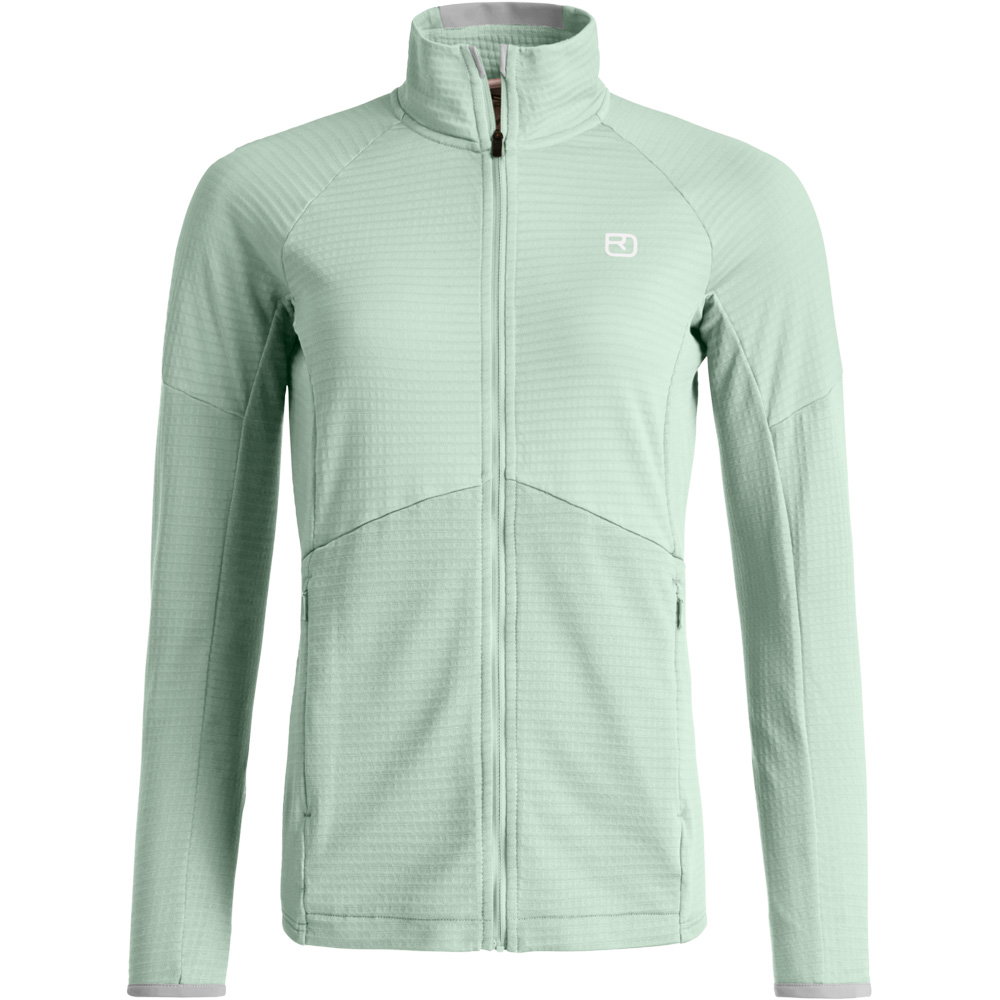ORTOVOX - Fleece Light Grid Jacke Damen green acid
