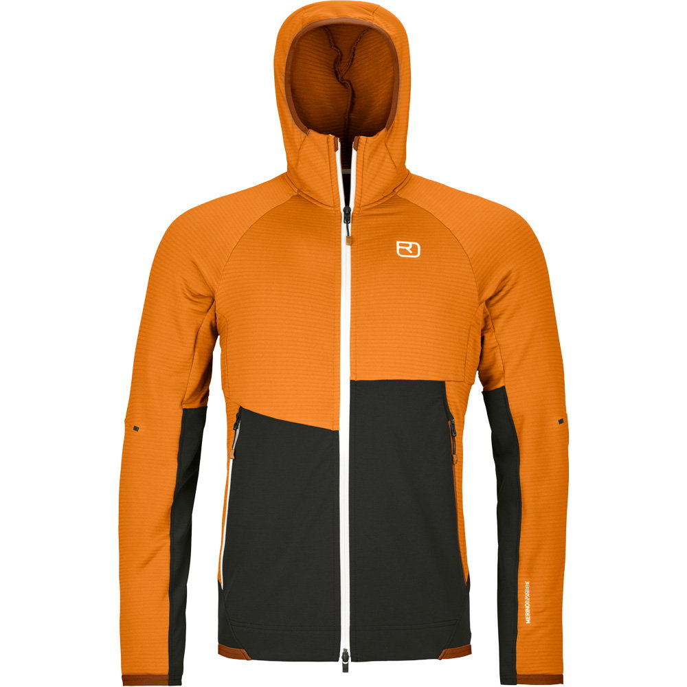 ORTOVOX - Fleece Rib Hoodie Herren sly fox