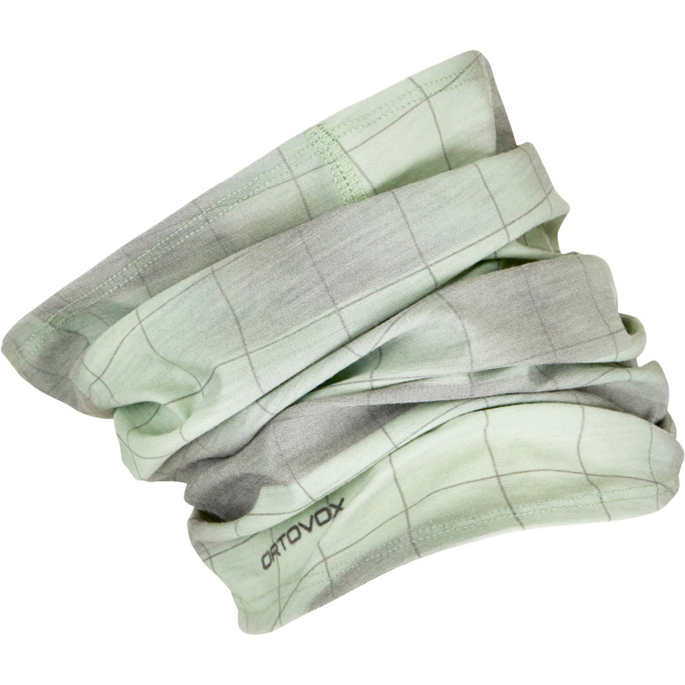 ORTOVOX - MTB Merino Neckwarmer green acid motion aop