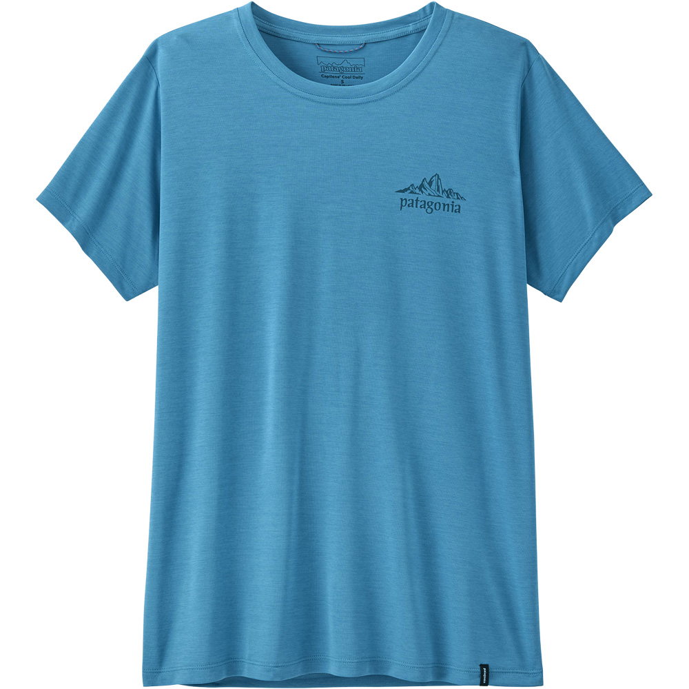 Patagonia - Cap Cool Daily Cloud Crag T-Shirt Damen shore blue