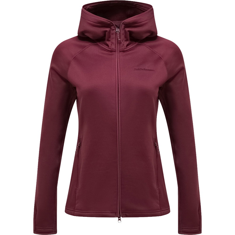 Peak Performance - Midlayer Fleecejacke Damen rot