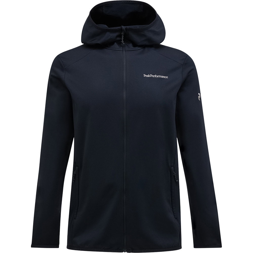 Peak Performance - Light Zip Hood Fleecejacke Herren schwarz