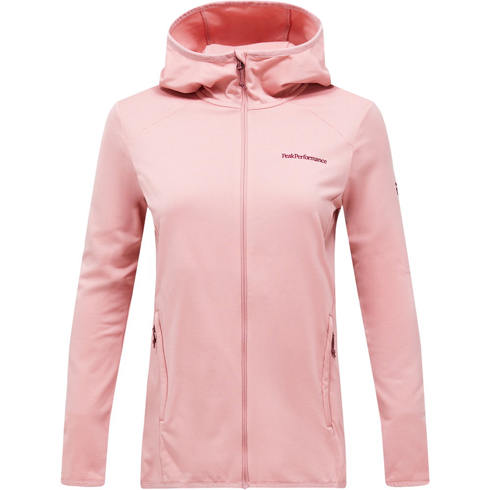 Peak Performance - Light Zip Hood Damen warm blush