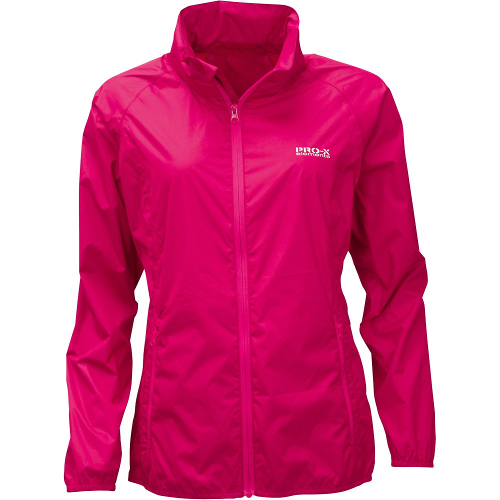Pro-X elements - Pack-able Bike Regenjacke Damen cherry