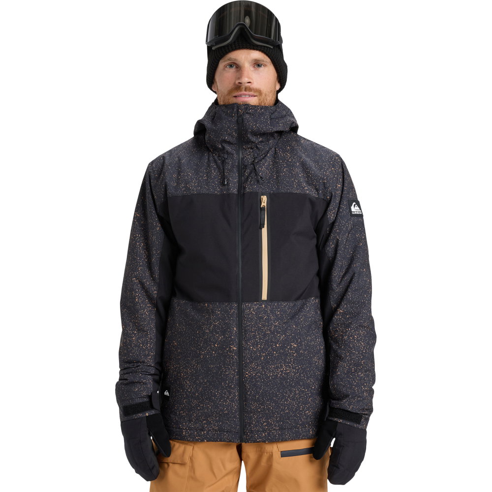 Quiksilver - Sycamore Print Schneejacke Herren mountain static true black