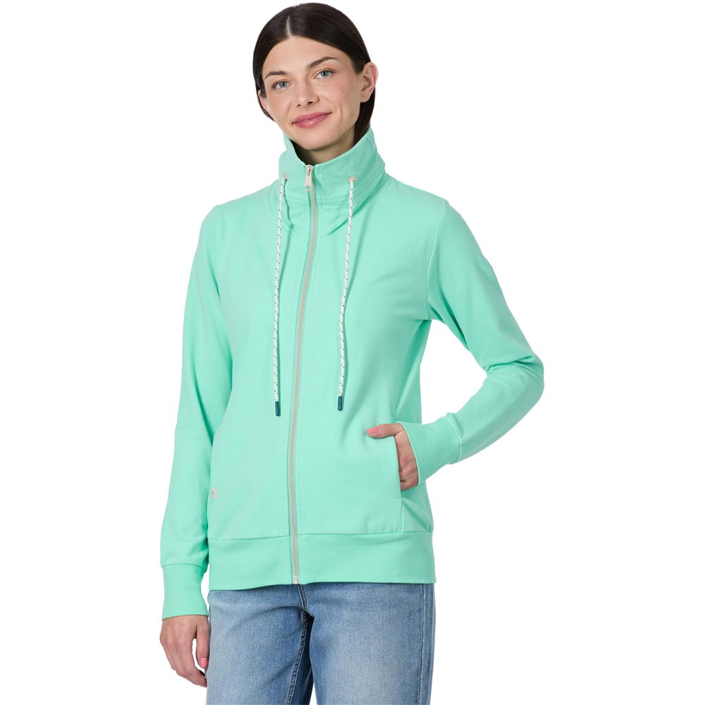 ragwear - Ronette B Sweatjacke Damen lagoon green