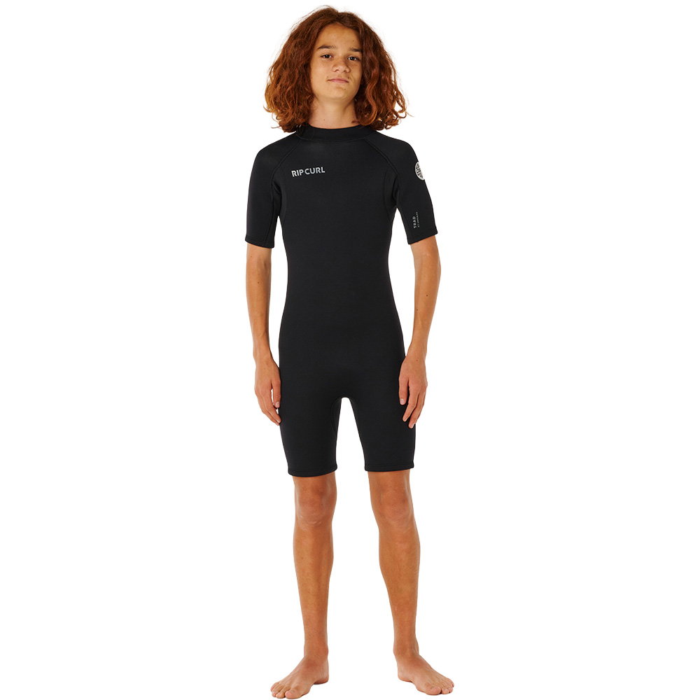 Rip Curl - Trad 2/2 Back Zip Springsuit Kinder schwarz