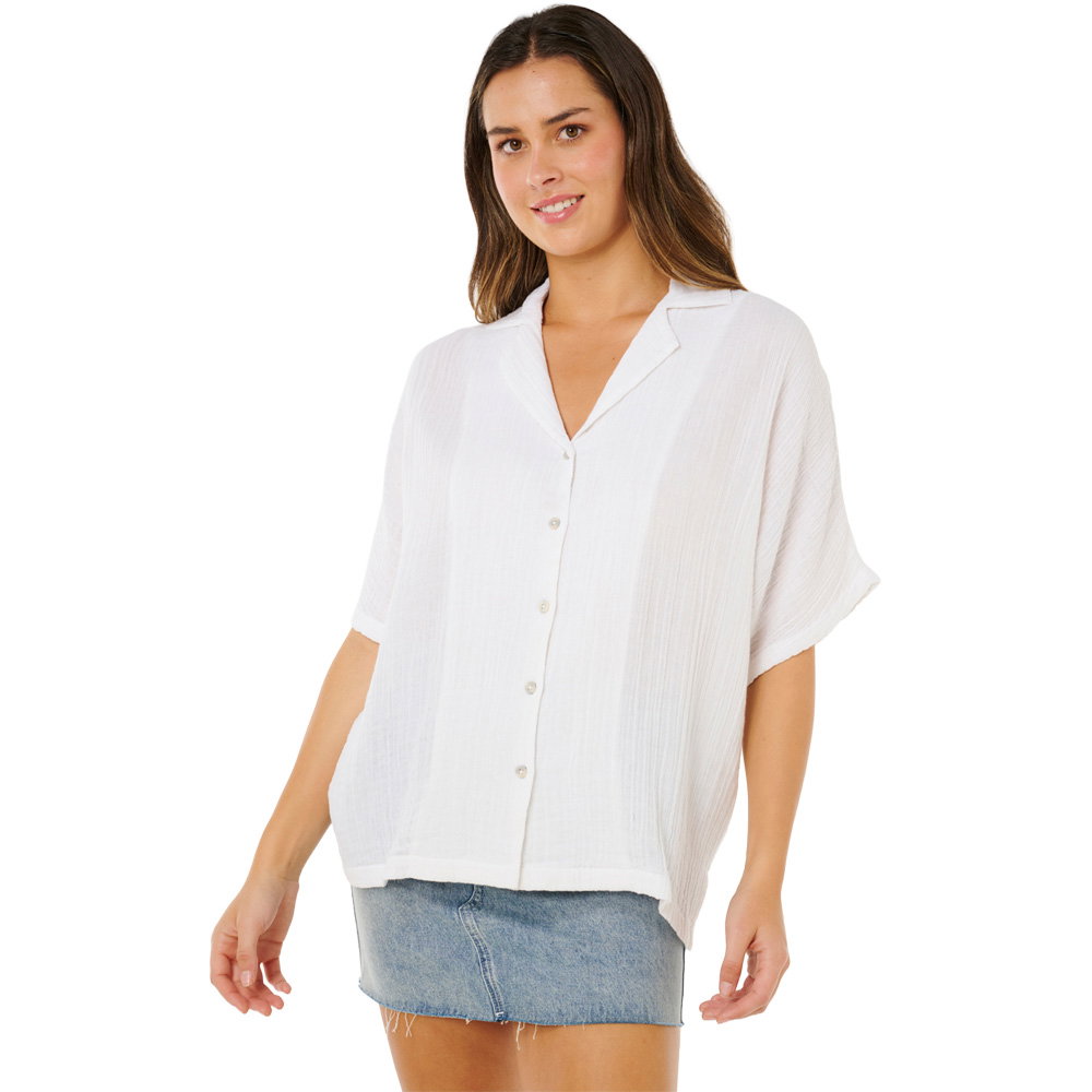 Rip Curl - Premium Surf Kurzarmhemd Damen weiß