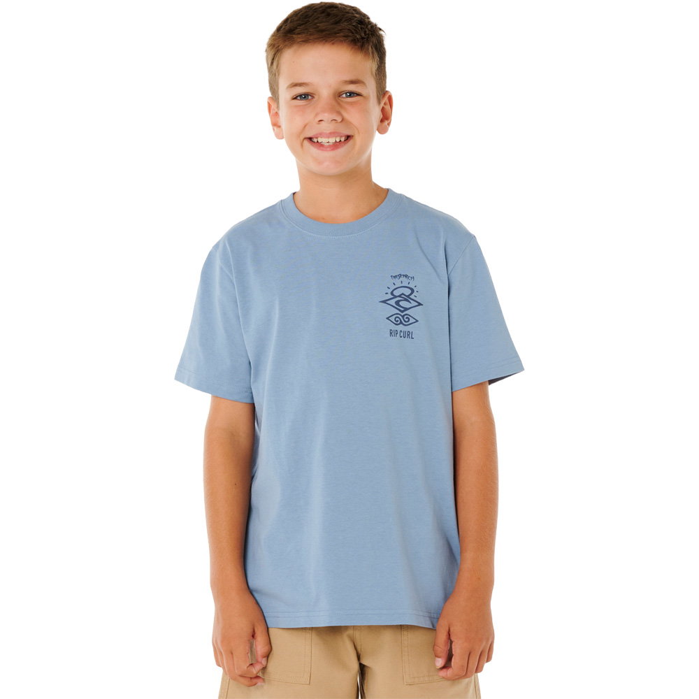 Rip Curl - Search Icon T-Shirt Jungen faded denim