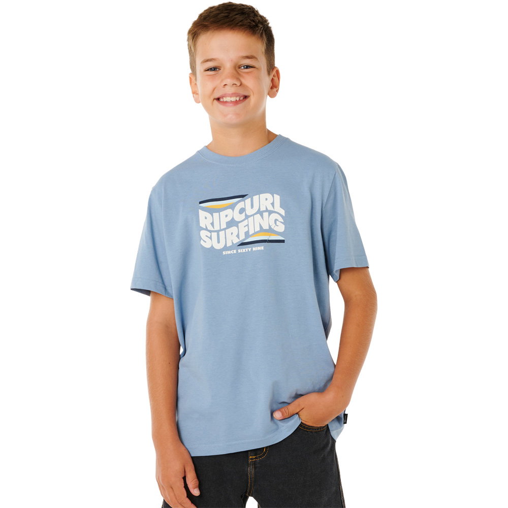 Rip Curl - Streamline Big Logo T-Shirt Jungen faded denim
