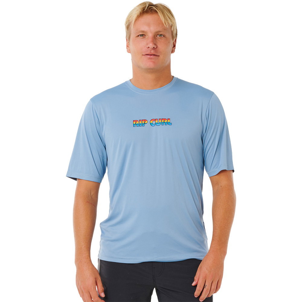 Rip Curl - Icons of Surflite UV-Shirt Herren faded denim