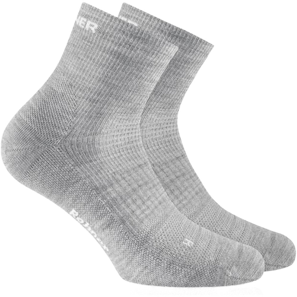 Rohner - Dynamic Merino Quarter l/r Wandersocken hellgrau
