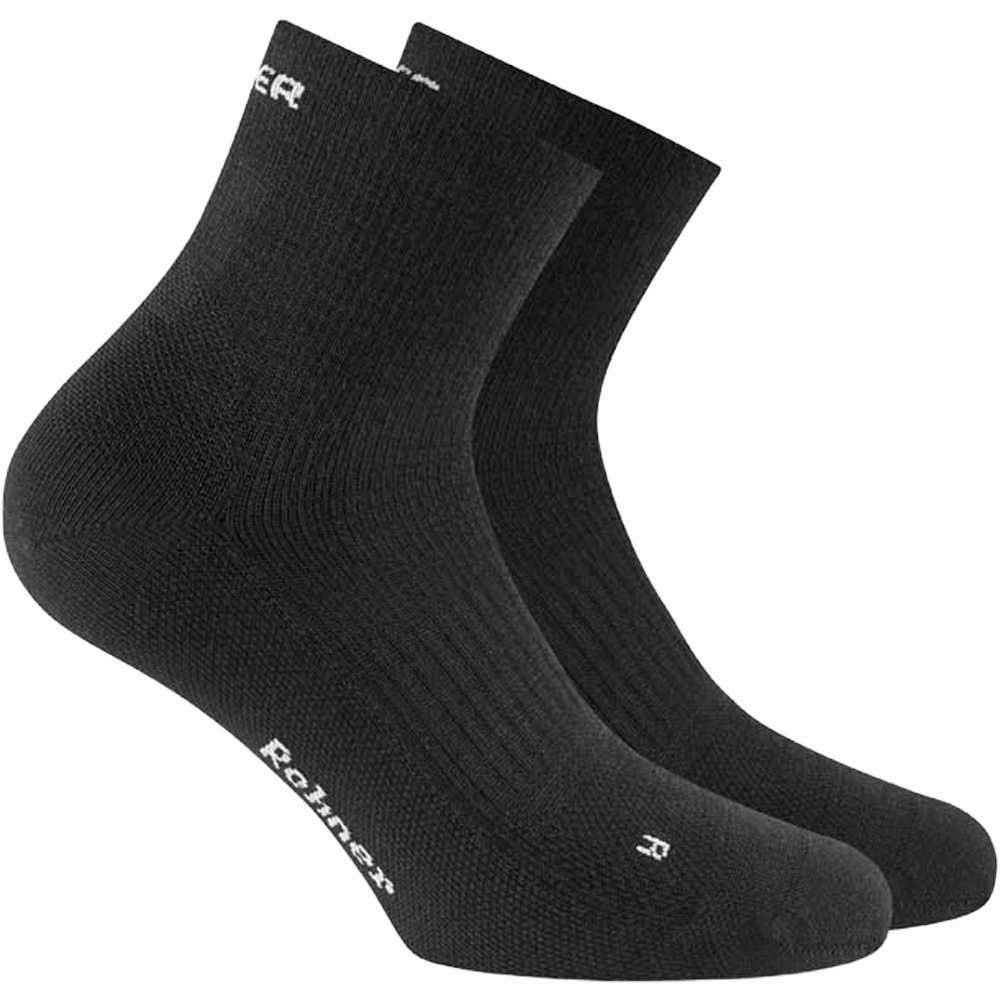 Rohner - Dynamic Merino Quarter l/r Wandersocken schwarz
