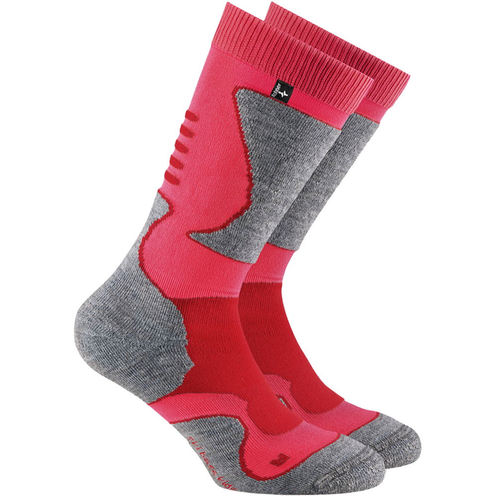 Rohner - Ski Base L/R Socken Kinder pink