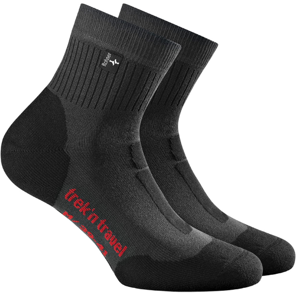 Rohner - Trek'n Travel l/r Wandersocken anthrazit