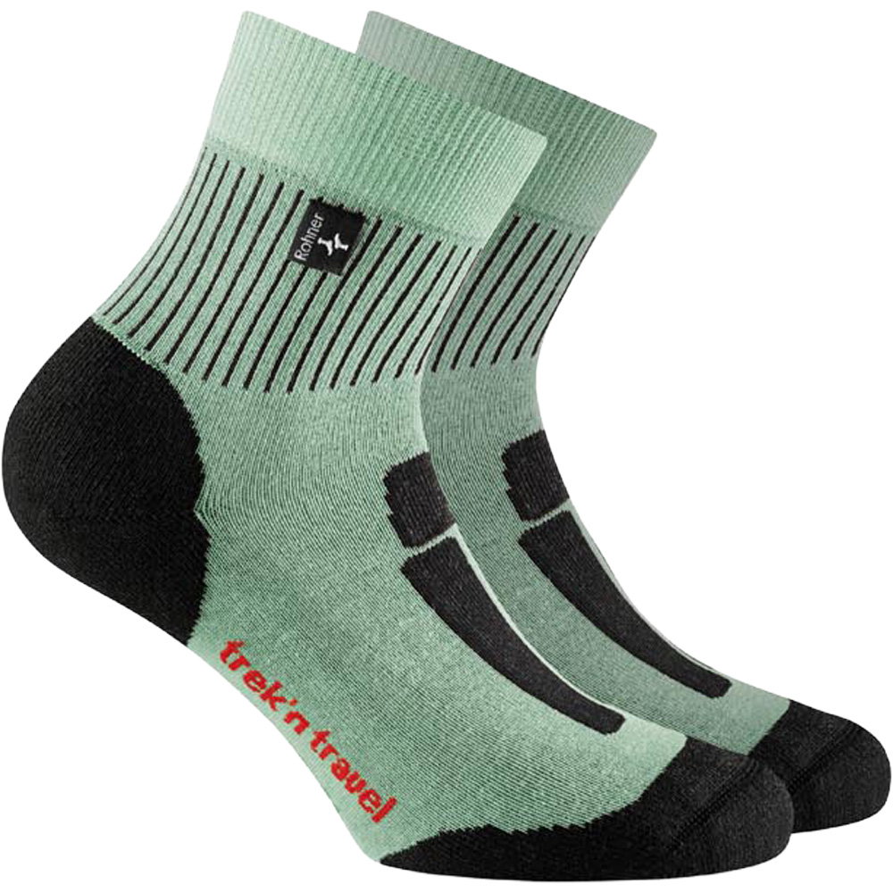 Rohner - Trek'n Travel l/r Wandersocken mint