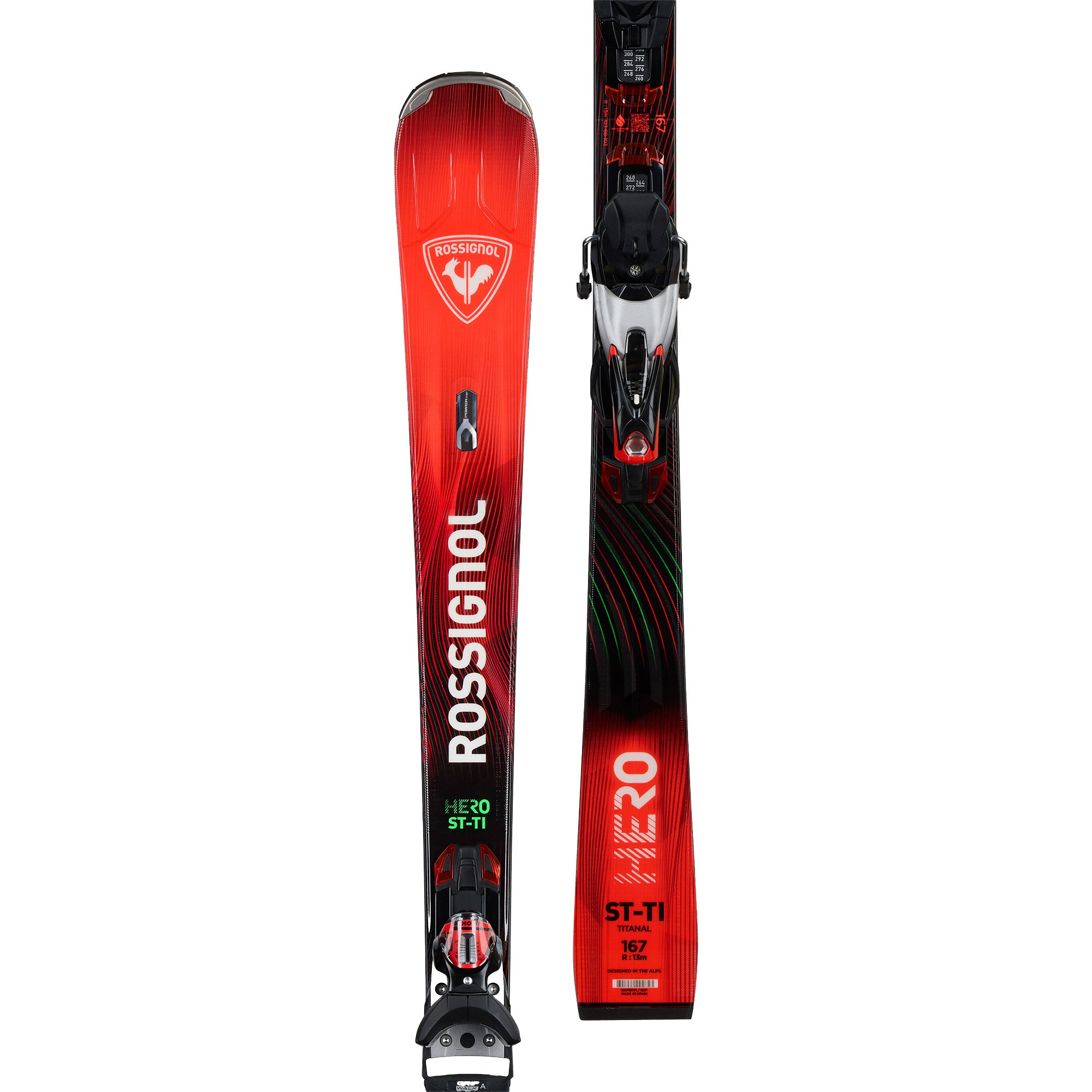 ROSSIGNOL HERO SL 128 スキー ビンディング Rossignol - Hero ST Ti 26/27 Ski with NX 12 KONECT GripWalk