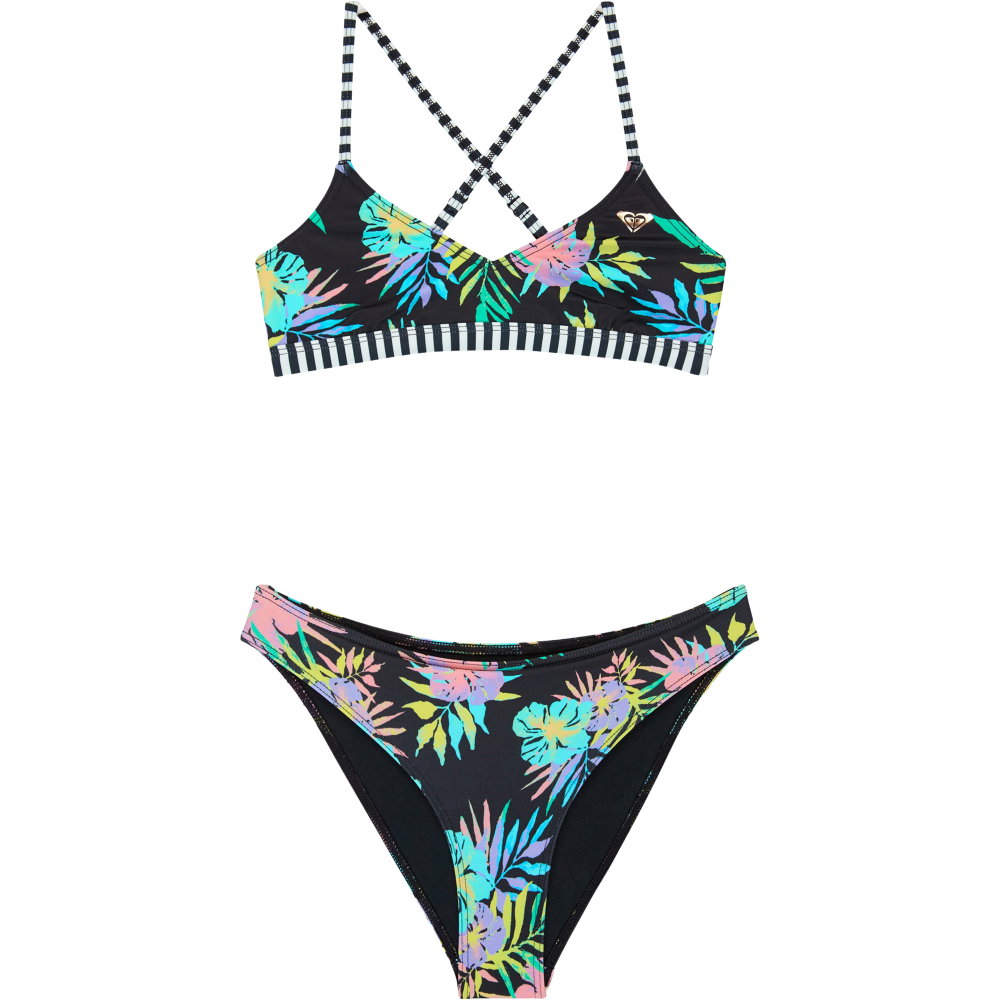 Roxy - Active Triangel Bikini Mädchen anthracite aquarella active