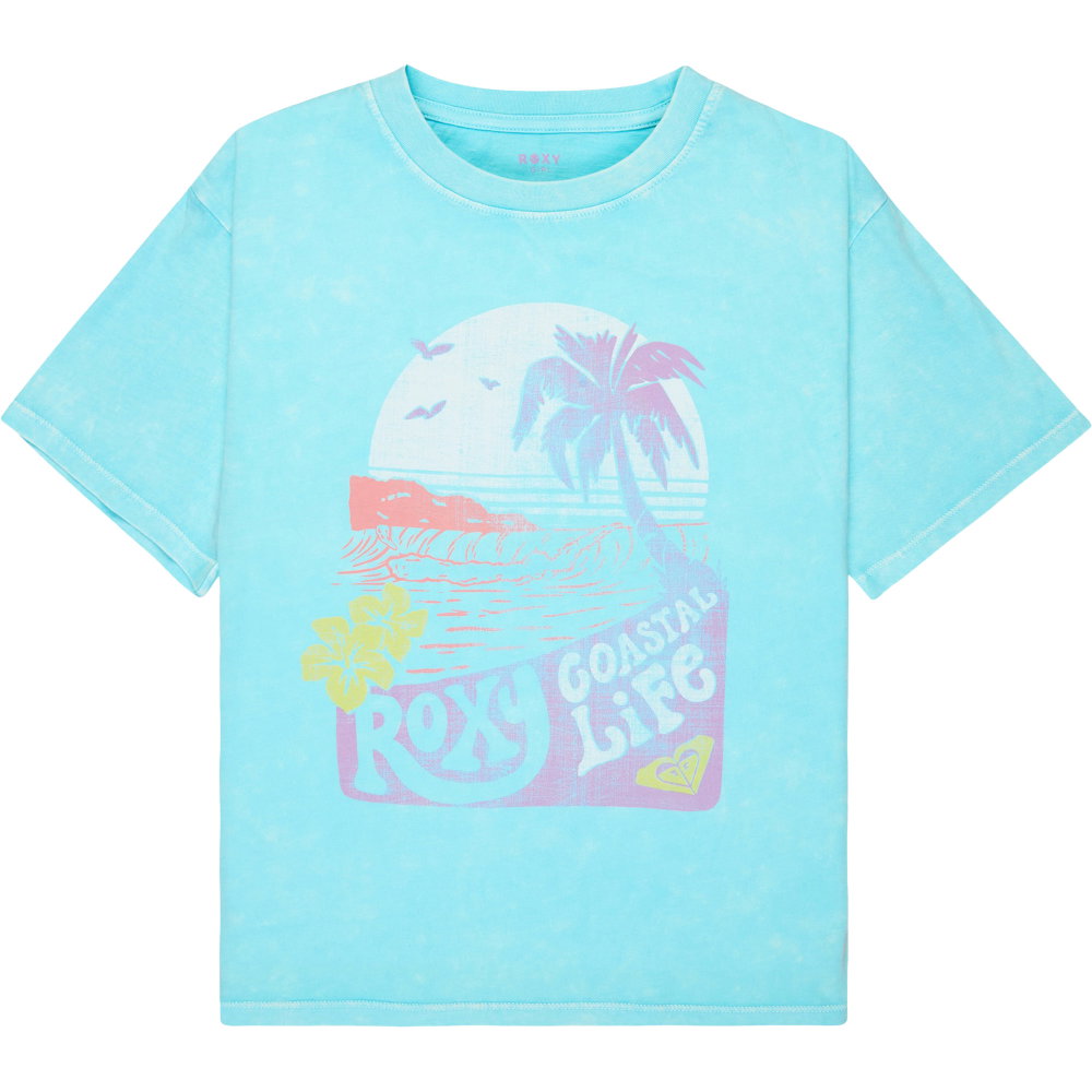 Roxy - Eveoversize Washed T-Shirt Mädchen aqua splash